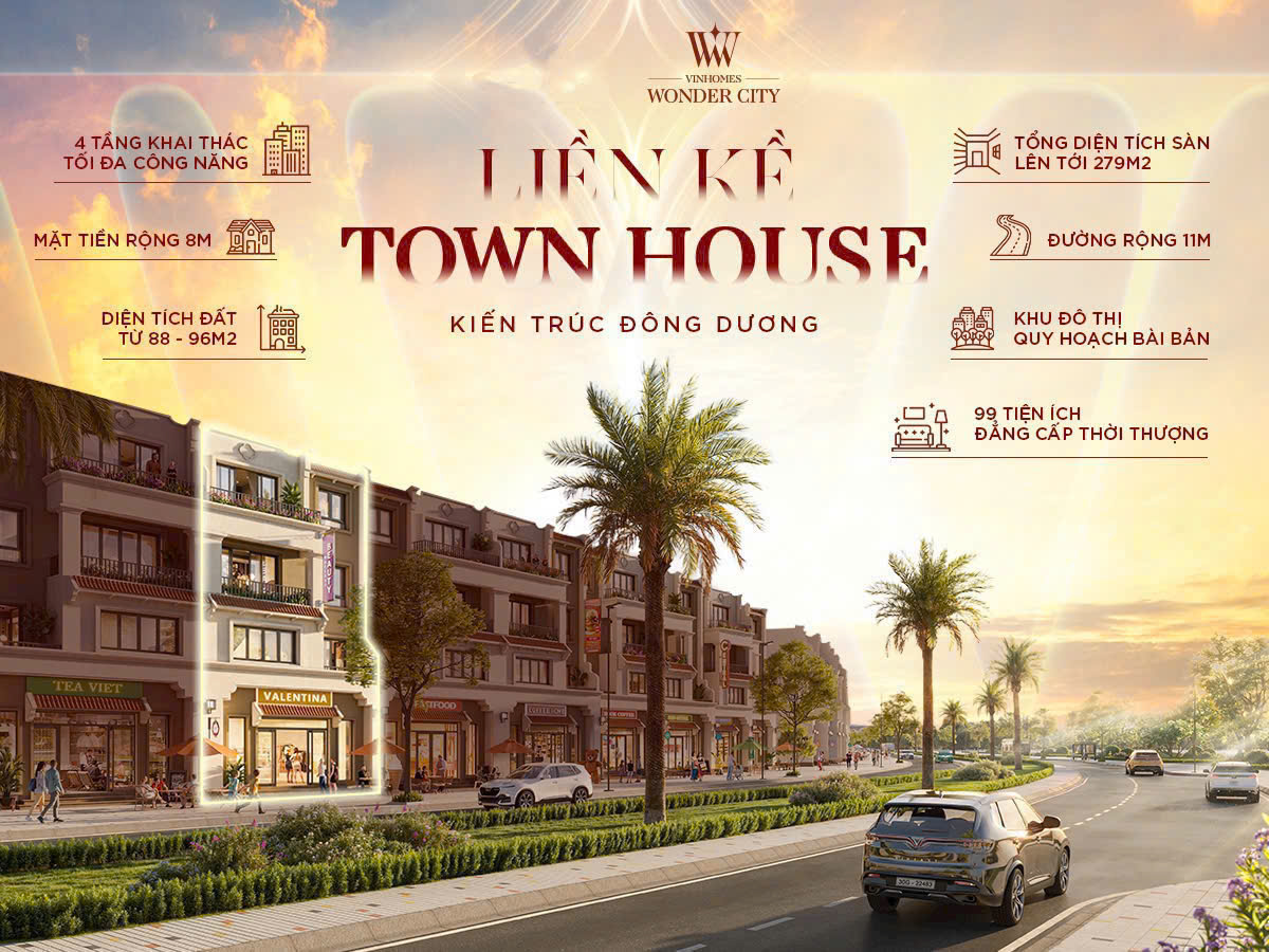 Biệt Thự Liền Kề Vinhomes Đan Phượng - Wonder City 1 Liền kề Vinhomes Đan Phượng