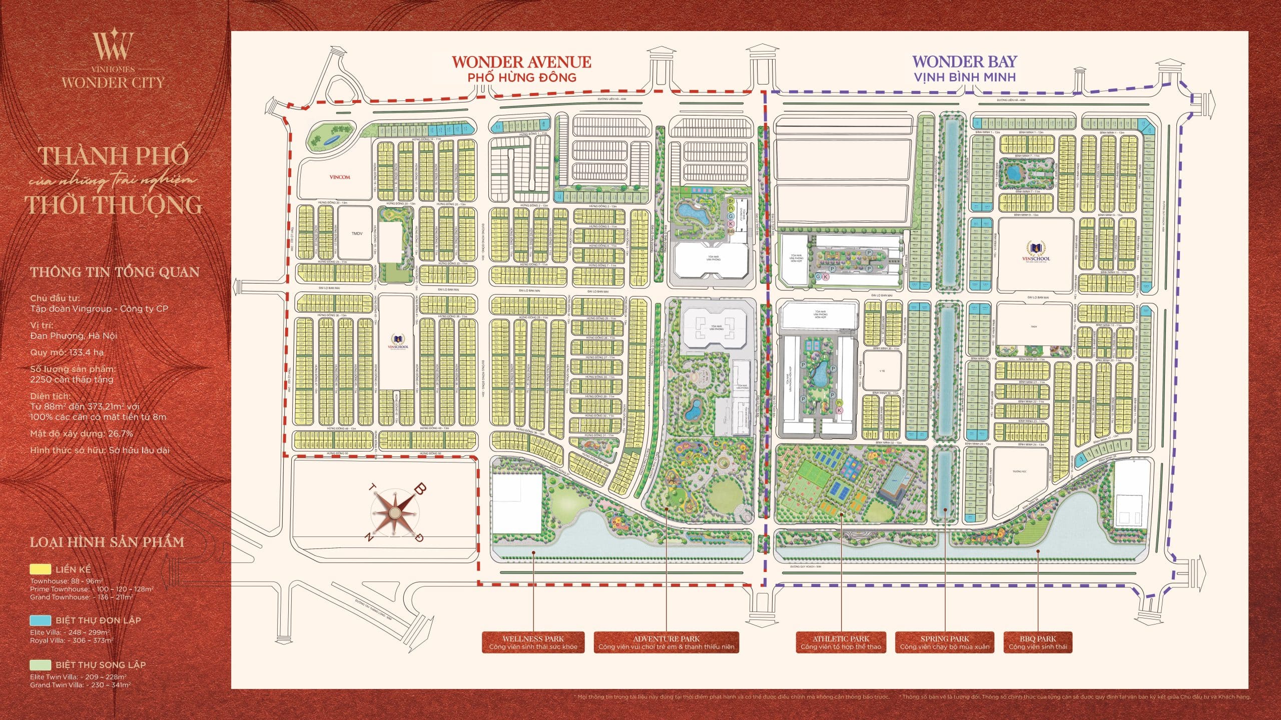 Biệt Thự Song Lập Vinhomes Đan Phượng Wonder City 2 Biệt thự song lập Vinhomes Đan Phượng